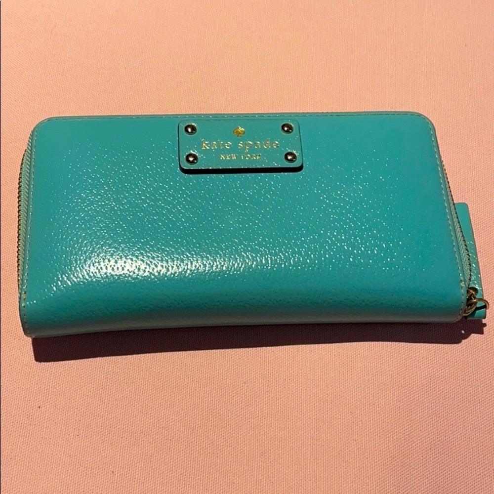 Kate Spade Turquoise Long Wallet